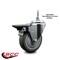 Service Caster 4 Inch Gray Polyurethane 38 Inch Threaded Stem Caster with Brake SCC-TS20S414-PPUB-PLB-381615 - alternate 3